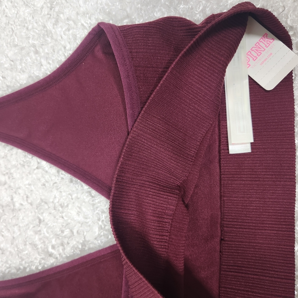 PINK Victoria's Secret Burgundy Bralette NWT Size M - Picture 8 of 8